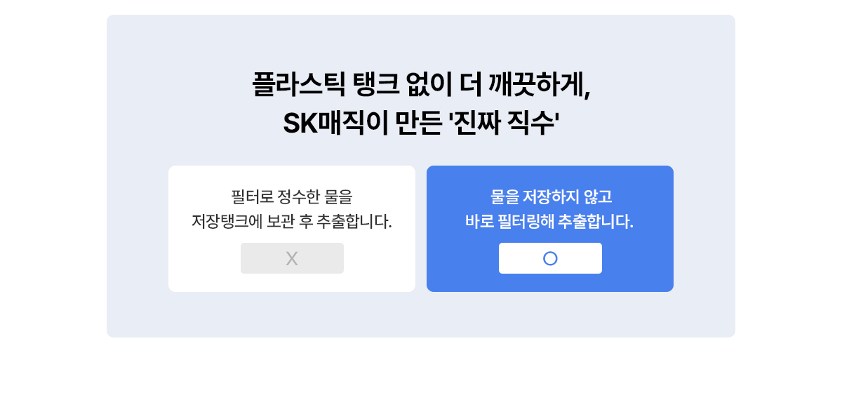 SK매직 X PSG 원코크 플러스 정수기 (얼음냉온정) / WPU-IAC425P